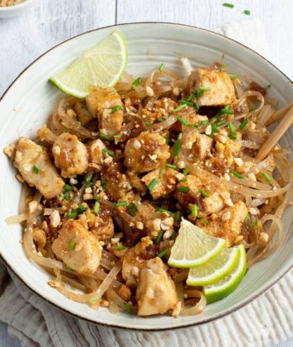 Pad thaï poulet