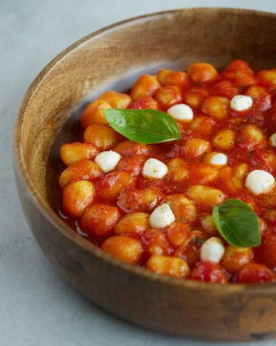 Poêlée gnocchi-tomates-mozza